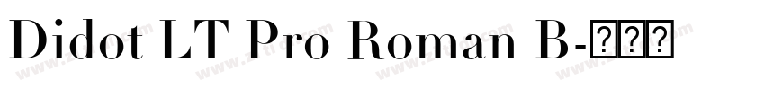 Didot LT Pro Roman B字体转换 Didot LT Pro Roman B字体转换